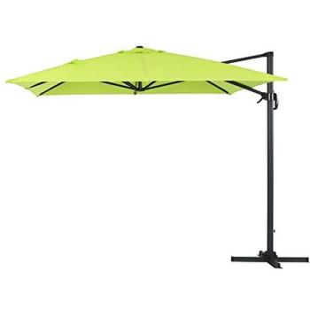 Parasol Lateral de Jardín Rectangular de Aluminio Sun 4 - 3 x 4 m - Verde