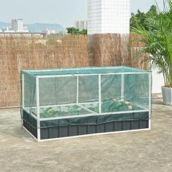 Arriate Elevado Alblasserdam con Malla de Acero 174x90x88 cm - Antracita