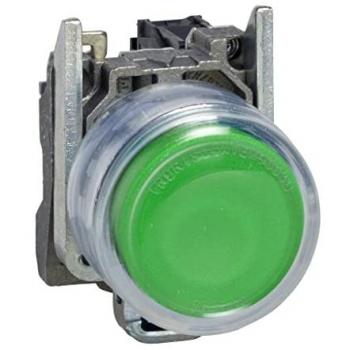 Schneider Electric XB4BP31 Pulsador Diámetro 22, Retorno de Resorte, 1 NA, Verde