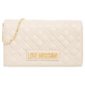 Love Moschino Stylish Ivory Shoulder Bag for Women, Size: ONE SIZE, Beige, Magnet Closure