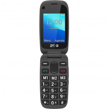SPC Harmony 4G Teléfono Móvil para Personas Mayores Tipo Concha, Pantalla 2.4 Pulgadas, Dual SIM, MicroSD, Radio FM, Bluetooth con Base Cargadora Dock - Negro