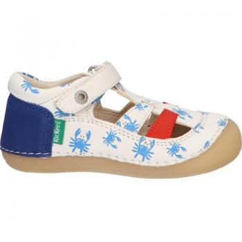 Kickers SUSHY Sandalia Plana bebé niño (hasta talla 30) Blanco