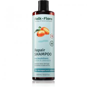 Folk & Flora Sea Buckthorn Restorative Shampoo for Color-Treated and Damaged Hair 400 ml