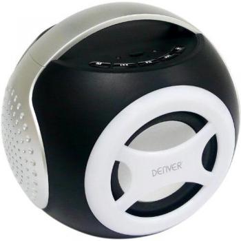 Denver BTS-90 Altavoz Bluetooth de 2.1 ch. Entrada USB y AUX. Batería Recargable incorporada. Potencia 5W