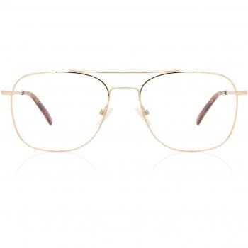 Pilot Full Rim Metal Gold Prescription Glasses for Men - Blue Light Blocking