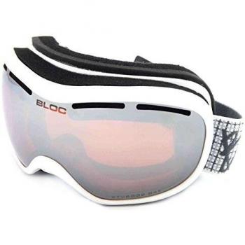 Bloc Drift Ski Snow Goggles Matte White Vermillion Mirror DR13 by Bloc 28