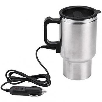 Taza de calefacción del Viaje, Taza de calefacción eléctrica del Viaje del Acero Inoxidable del Coche 12V 120w 450ml para el Coche del té del café