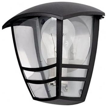 Aplique exterior aluminio Alnilan 1xE27 negro IP44