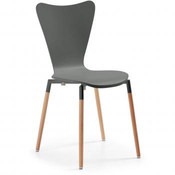 Kave Home Silla Wing, gris