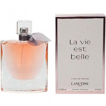 Miracle Lancome La Vie Est Belle Eau de Parfum, 200 ml; for women, blackberry, pear, iris, jasminum sambac, orange blossom absolute, patchouli, non-refillable bottle