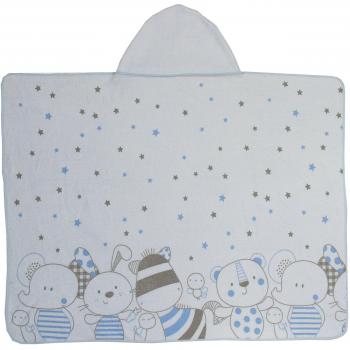Ti TIN | Capa de Baño de Bebé Estampado JUNGLA y Capucha Suave y Absorbente | Toalla de Niño Niña con Capucha 100% Algodón | Colores Sólidos | 100x100 cm