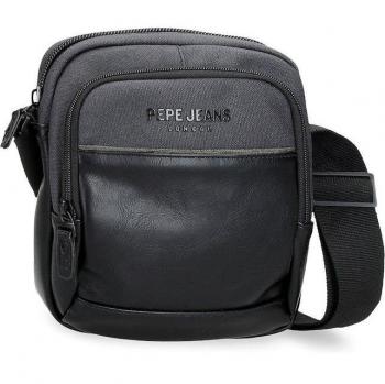 Pepe Jeans - Bandolera mediana dos compartimentos Grays negro