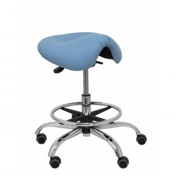Taburete Piqueras y Crespo Alatoz Similpiel Azul Claro T16BSP261CRRP
