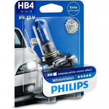 Philips WhiteVision Xenon Effect HB4, lámpara de faro 9006WHVB1, blister individual