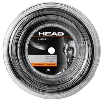 Cordaje para Raquetas de Tenis HEAD Hawk Bobina 200 m, Color Negro, Grosor 1.25 mm (17)