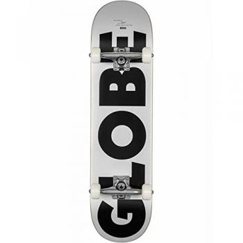 Skate Completo Globe Fubar 8.0 Negro y Blanco para Principiantes