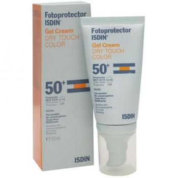 Fotoprotector ISDIN Dry Touch Gel Crema color SPF50+ 50ml