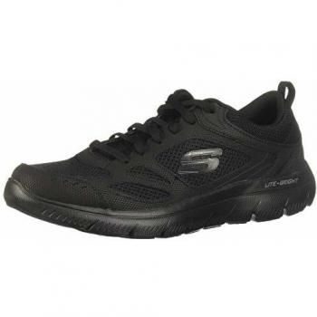 Zapatilla Deportiva Hombre Skechers Summits South Rim Negro, características: diseño moderno, material ligero y transpirable, suela de goma antideslizante, plantilla acolchada para mayor comodidad, cierre de cordones ajustables