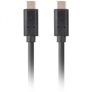 Lanberg CA-CMCM-32CU-0018-BK Cable USB-C 3.2 Gen 2 Macho a Macho 10Gbps PD100W 1.8m Negro