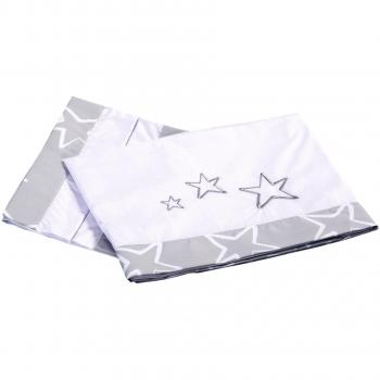 Alondra 632-017 - Sábanas cuna bebé de 70 x 140 cm, 3 piezas, color gris perla