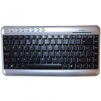 Teclado Multimedia Compacto A4Tech X-Slim USB QWERTZ Ultra Delgado 160 x 320 x 14.5 mm