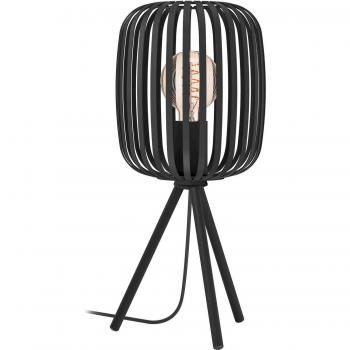 Lámpara de Mesa Moderna Romazzina IP20 Negra E27 1 Luz Industrial