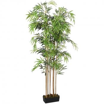Árbol de bambú artificial con 1095 hojas verde 150 cm