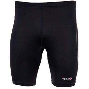 Izas Donner - Mallas de running para hombre, color negro / plateado, talla XL