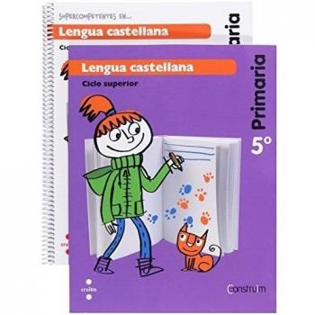Supercompetentes en... Lengua castellana. 5 Primaria. Construïm. Cuaderno - 9788466134804