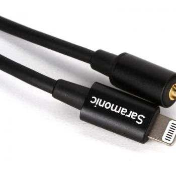 Adaptador de Micrófono Saramonic SR-C2000 - Cable de 3.5mm TRS a Lightning para iPhone y dispositivos iOS