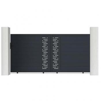 Pack puerta corredera Arlberg 3m 300x160 cm + 2 postes altura 190 cm
