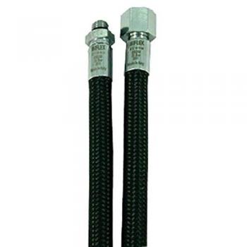 Miflex Manguera de Regulador de Baja Presión de Alta Flexibilidad UNF 3/8, color negro, longitud 60 cm