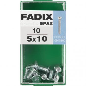 Tornillo Métrica Cabeza Plana M5 x 10 mm - Caja 10 Uds
