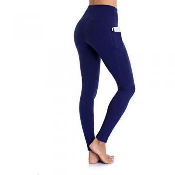 Ollrynns leggins deportivos mujer cinturaalta pantalones deportivos mallas leggings con bolsillos pararunningtraining fitness ca166 azul profundo large