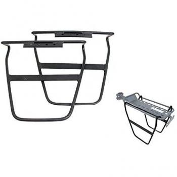 Soporte de bolsa de bicicletas Arc-S 149 para Pannier Carrier de aluminio negro