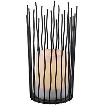 Lámpara de mesa solar LED Coro con efecto llama 0,2W IP44 color negro mate