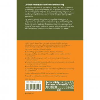 The Practice of Enterprise Modeling: 6th IFIP WG 8.1 Working Conference, PoEM 2013, Riga, Latvia, November 6-7, 2013, Proceedings