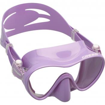 Cressi Tauchmaske F1 Small Máscara de Buceo, niña, Lila