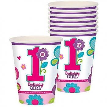 amscan 266 ml Sweet Vasos de Papel de cumpleaños