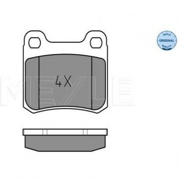 Pastillas de freno MEYLE 025 206 8713 para MERCEDES-BENZ 201 Series (Juego de 4)