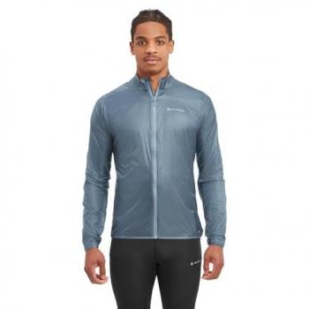 Montane Men's Featherlite Nano Windproof Jacket - Stone Blue, Lightweight and Multicoloured