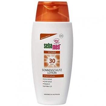 Loción Solar Sebamed SPF 30 - Protección Cuádruple contra Quemaduras Solares (150ml)