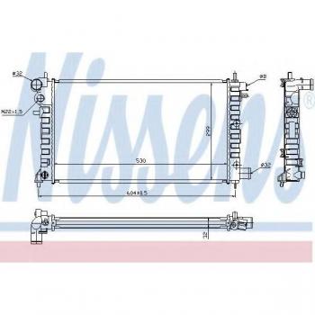 Radiador NISSENS 63576A para refrigeración del motor PEUGEOT 106