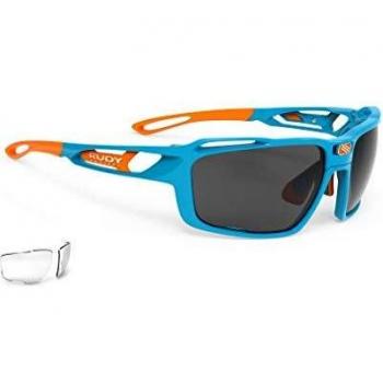 Rudy Project - Gafas de bicicleta Sintryx Azur Gloss, lentes ahumadas y transparentes
