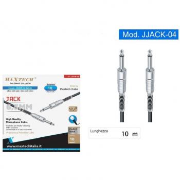 Cable de Conexión 2 Jack Mono 6,5 mm de 10 m para Micrófono Audio Estéreo