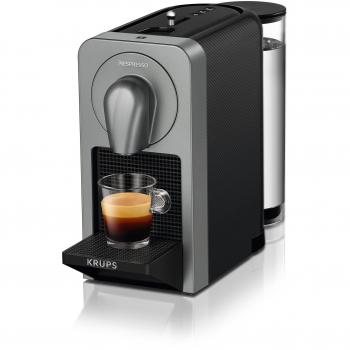 Nespresso Krups Prodigio EN 170S-Cafetera de cápsulas, 19 bares, conectividad, bluetooth, controlable con smartphone, color Titan