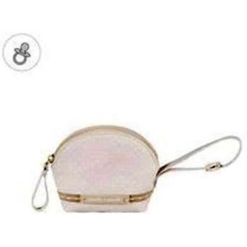 Pasito a Pasito - Funda Chupete Laforet en polipiel beige estampada con topitos Funda para guardar el chupete de tu bebé