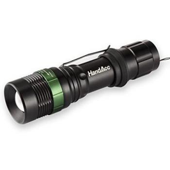 HandAcc 3-en-1 500LM linterna con el Cree Lámpara Linterna de bicicleta Impermeable y ajustable Zoom