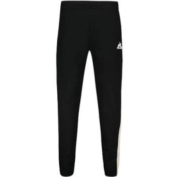 Pantalón largo Le Coq Sportif Contemporain para hombre, color negro, talla XS, material sintético