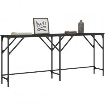 vidaXL Console Table Black 180x29x75 cm Engineered Wood